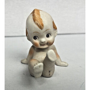 Vintage kewpie doll bisque porcelain Kicking Baby aa importing